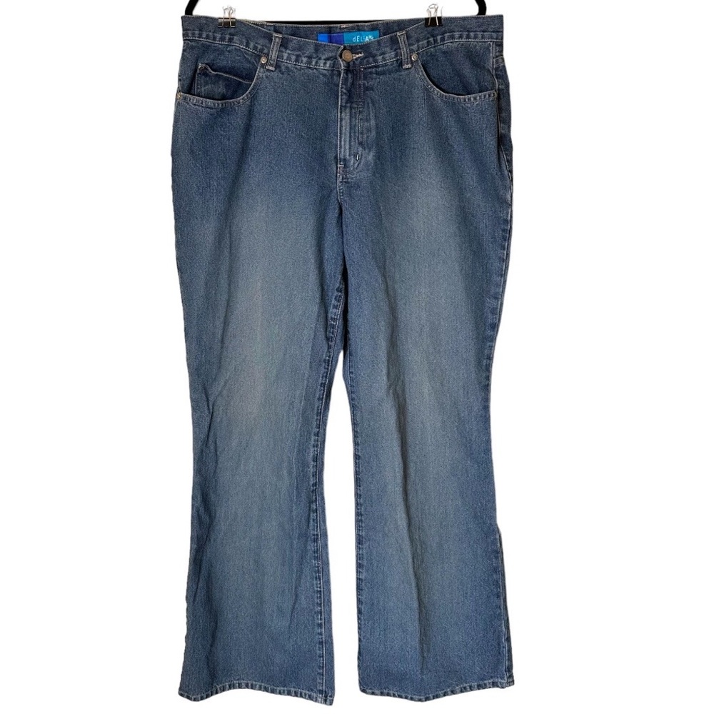 Delias Flared Wide Leg Jeans 90’s Y2K Dirty Wash